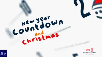New year Countdown and Christmas Openers template preview