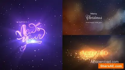 Christmas And New Year Logo Reveal Logo Stings template preview