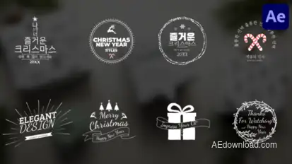 Christmas And New Year Titles | After Effects Titles template preview