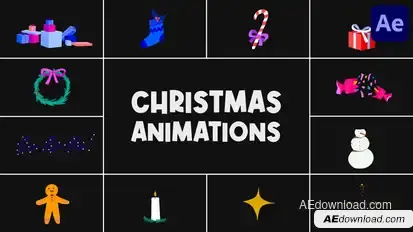 Christmas Animations for After Effects Elements template preview