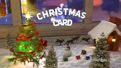 Christmas Сard Logo Stings template preview