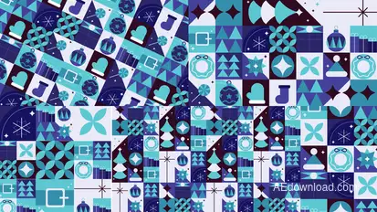 Christmas Background Abstract After Effect Elements template preview