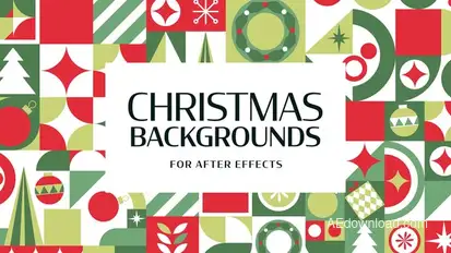 Christmas Backgrounds Elements template preview