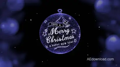 Christmas Balls with Badge Titles template preview