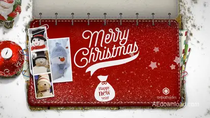 Christmas Booklet Video Displays template preview