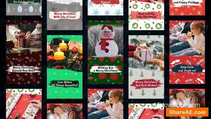 Christmas Brush Stories Openers template preview