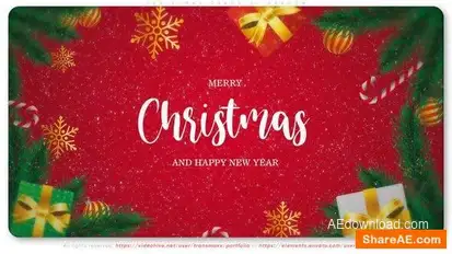 Christmas Cards Slideshow Openers template preview