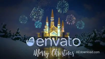 Christmas Castle Logo Stings template preview