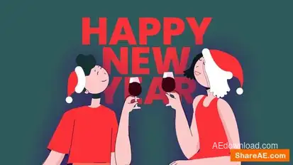 Christmas Character Logo Reveal Openers template preview