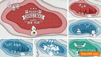 Christmas Cut Out Opener Openers template preview