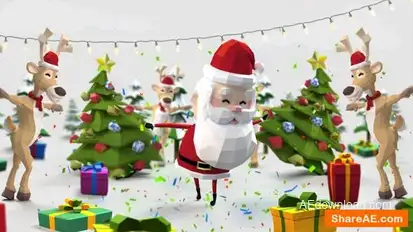 Christmas Dance Greetings Openers template preview