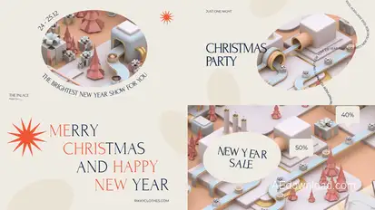 Christmas Factory Instagram Pack Titles template preview