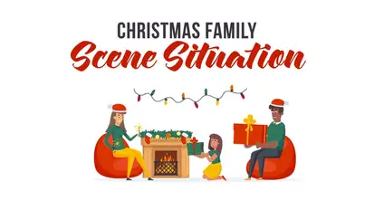 Christmas family - Explainer Elements Elements template preview