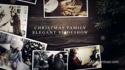 Christmas Family Elegant Slideshow Elements template preview