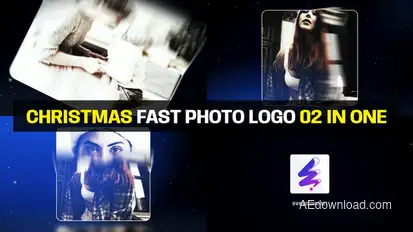Christmas Fast Photo Logo Logo Stings template preview