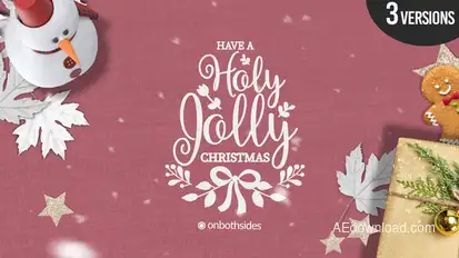 Christmas Festive Slideshow Video Displays template preview