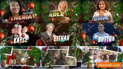 Christmas Freeze Frame Openers template preview