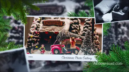 Christmas Gallery Slideshow Video Displays template preview