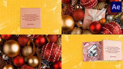Christmas Gift Hand Made Logo | After Effects Logo Stings template preview