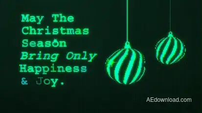 Christmas Glitch Opener Openers template preview