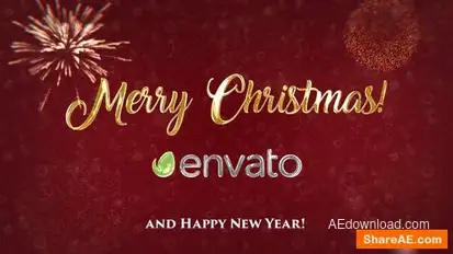 Christmas Glitter Logo | After Effects Openers template preview