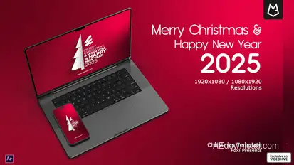 Christmas Greeting and New Year Opener Intro Openers template preview