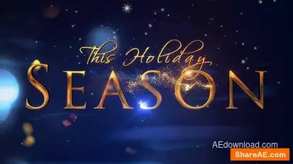 Christmas Greeting Titles Openers template preview