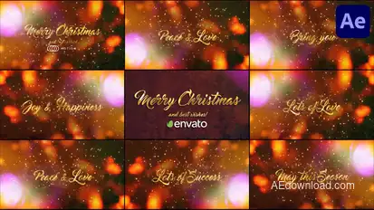 Christmas Greeting Titles for After Effects Titles template preview