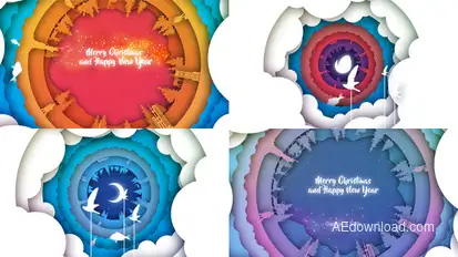 Christmas Greeting Video Openers template preview