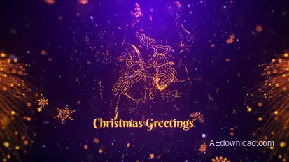 Christmas Greetings Titles template preview