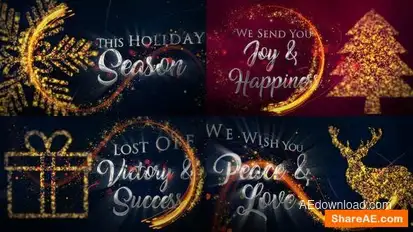 Christmas Greetings Openers template preview