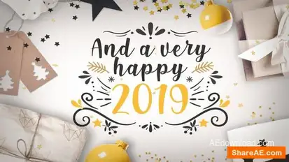 Christmas Greetings Card Openers template preview