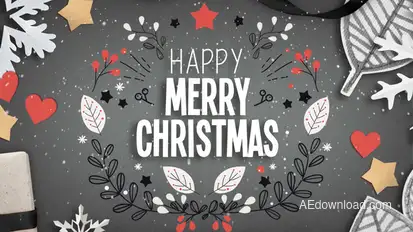 Christmas Greetings Card broadcast-packages template preview