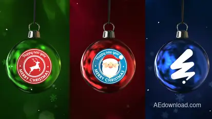 Christmas Greetings Intro Logo Stings template preview