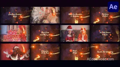 Christmas Greetings Titles for After Effects Titles template preview
