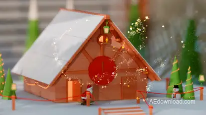 Christmas House broadcast-packages template preview