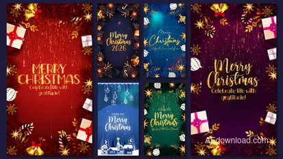 Christmas Instagram I Christmas Reels Openers template preview