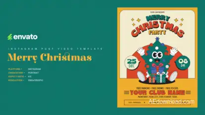 Christmas Instagram Post Portrait Product Promo template preview