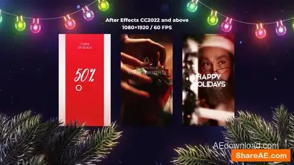 Christmas Instagram Stories 2 Openers template preview