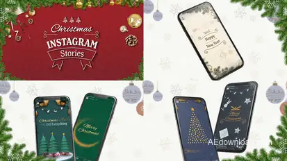 Christmas Instagram Stories for After Effects Product Promo template preview