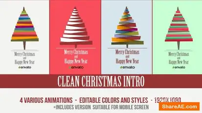 Christmas Intro Openers template preview