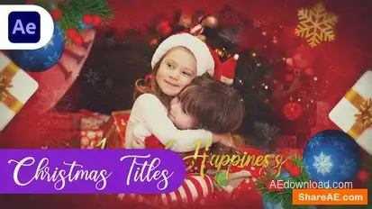 Christmas Intro || Christmas Memories Titles Openers template preview