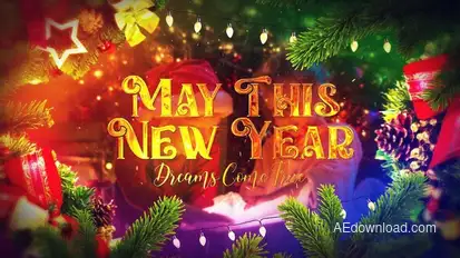 Christmas Intro | Titles Opener | Happy New Year Video Displays template preview