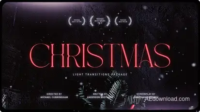 Christmas Light Transitions Elements template preview