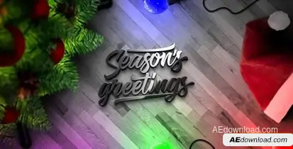 Videohive Christmas Lights Logo Reveal Logo Stings template preview
