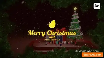 Christmas Logo For After Effects Logo Stings template preview