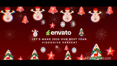 Christmas Logo Intro Openers template preview