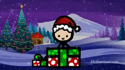 Christmas Logo Reveal 03 Openers template preview