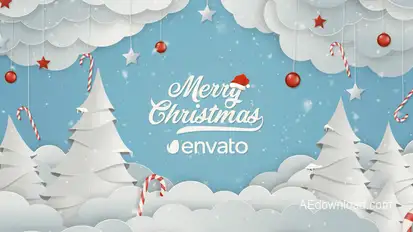 Christmas Logo Winter Snow Logo Stings template preview