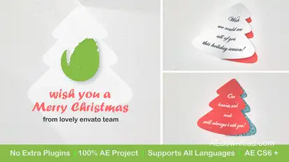 Christmas Logo with Messages and Images Elements template preview